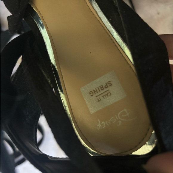 Alice in Wonderland x Call it Spring lace up sandals disney gladiator black cute - Picture 2 of 3